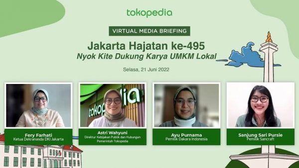 Jakarta Hajatan ke-495, Tokopedia DUkung UMKM Lokal (1)